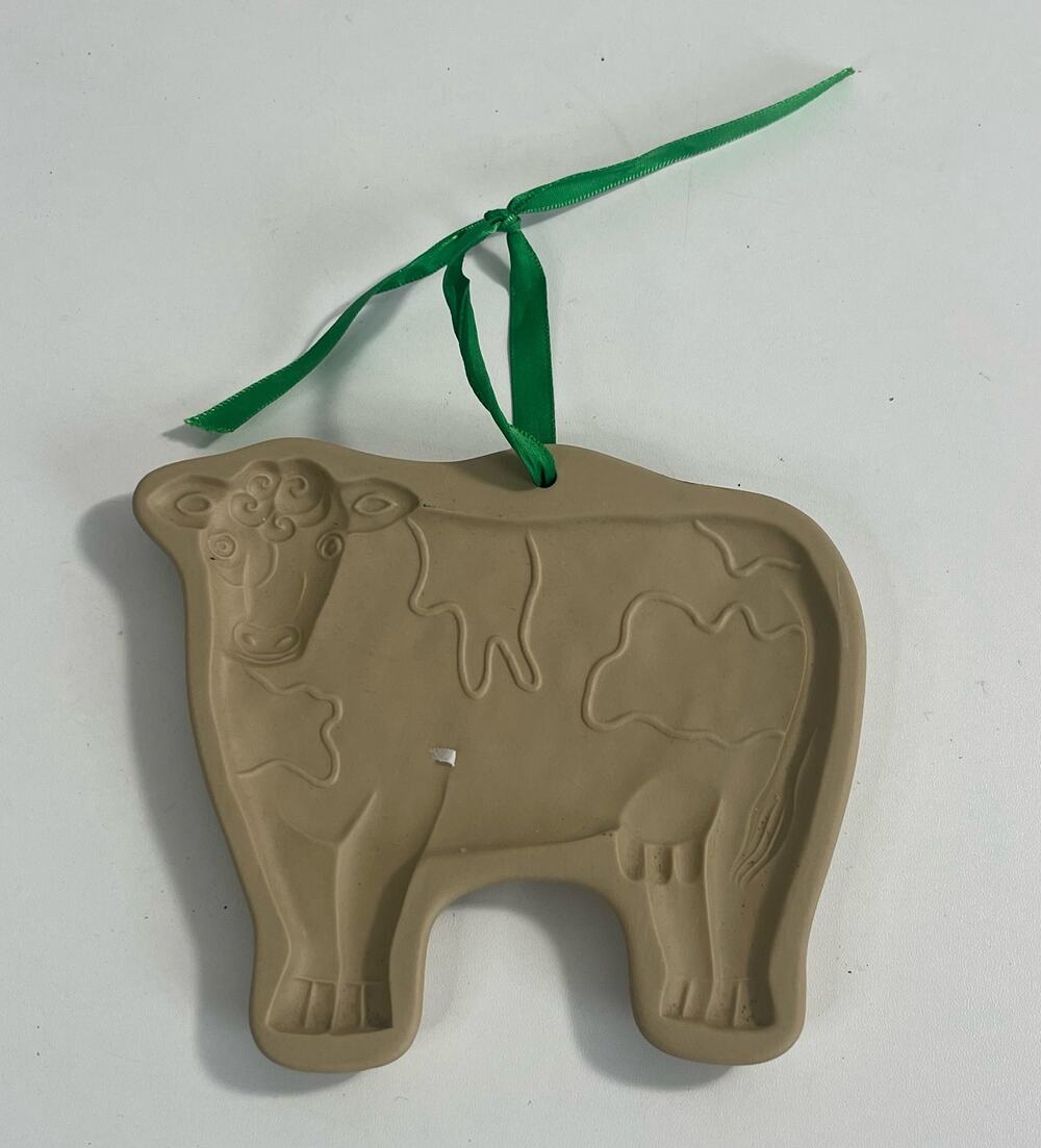 Retired 1986 Brown Bag Cookie Art Hill Design COW Cookie Mold Farm